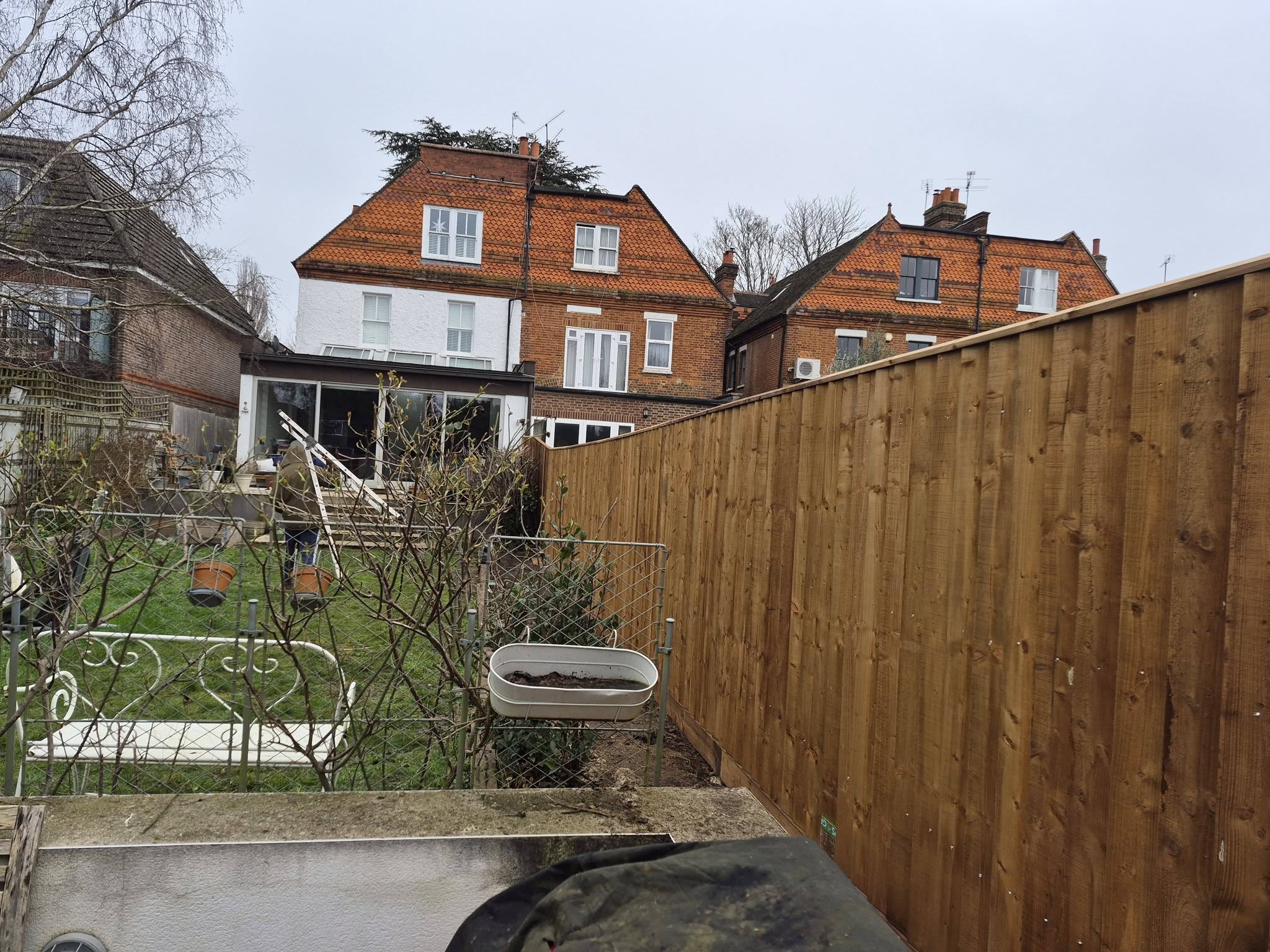 Decorative perimeter fence panels and gravel boards