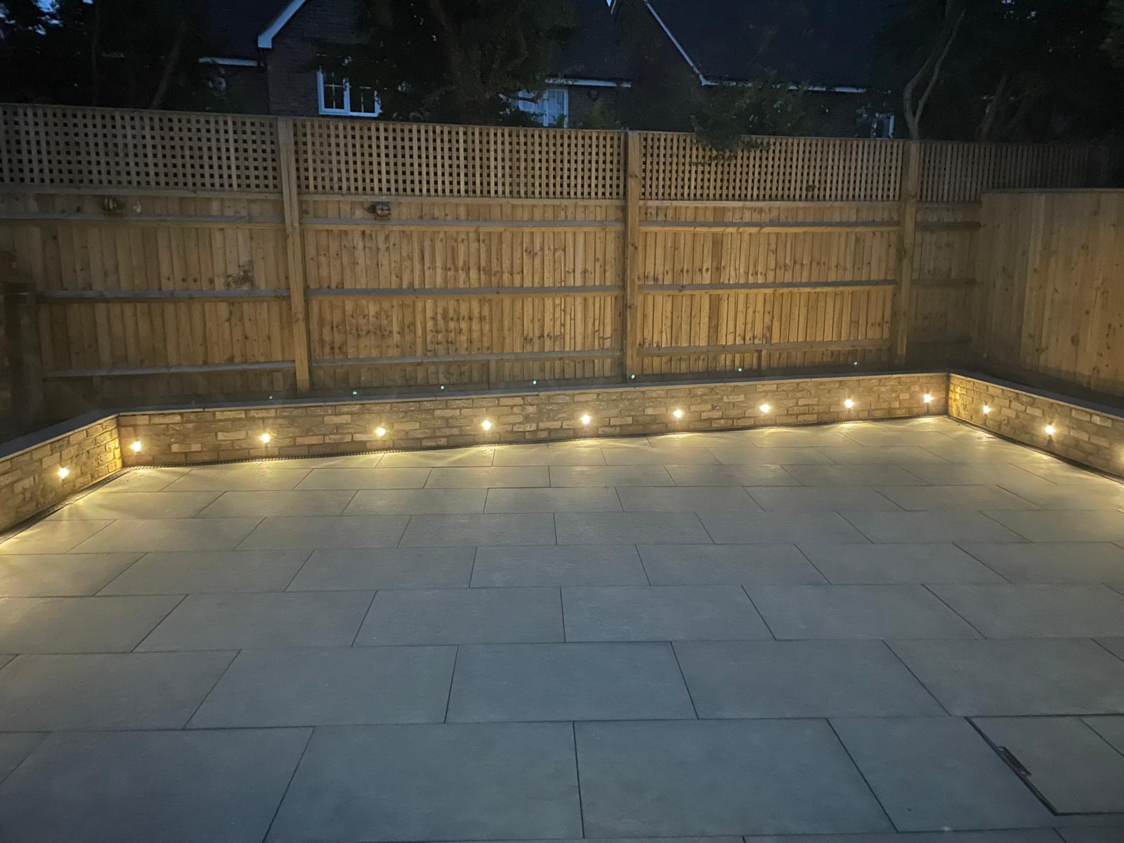 Finished timber boundary and garden integration