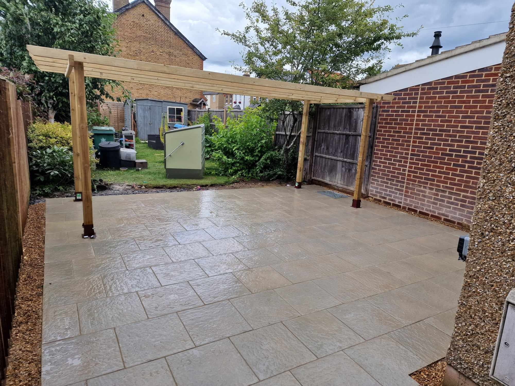 Bespoke pergola carpentry and boundary woodwork