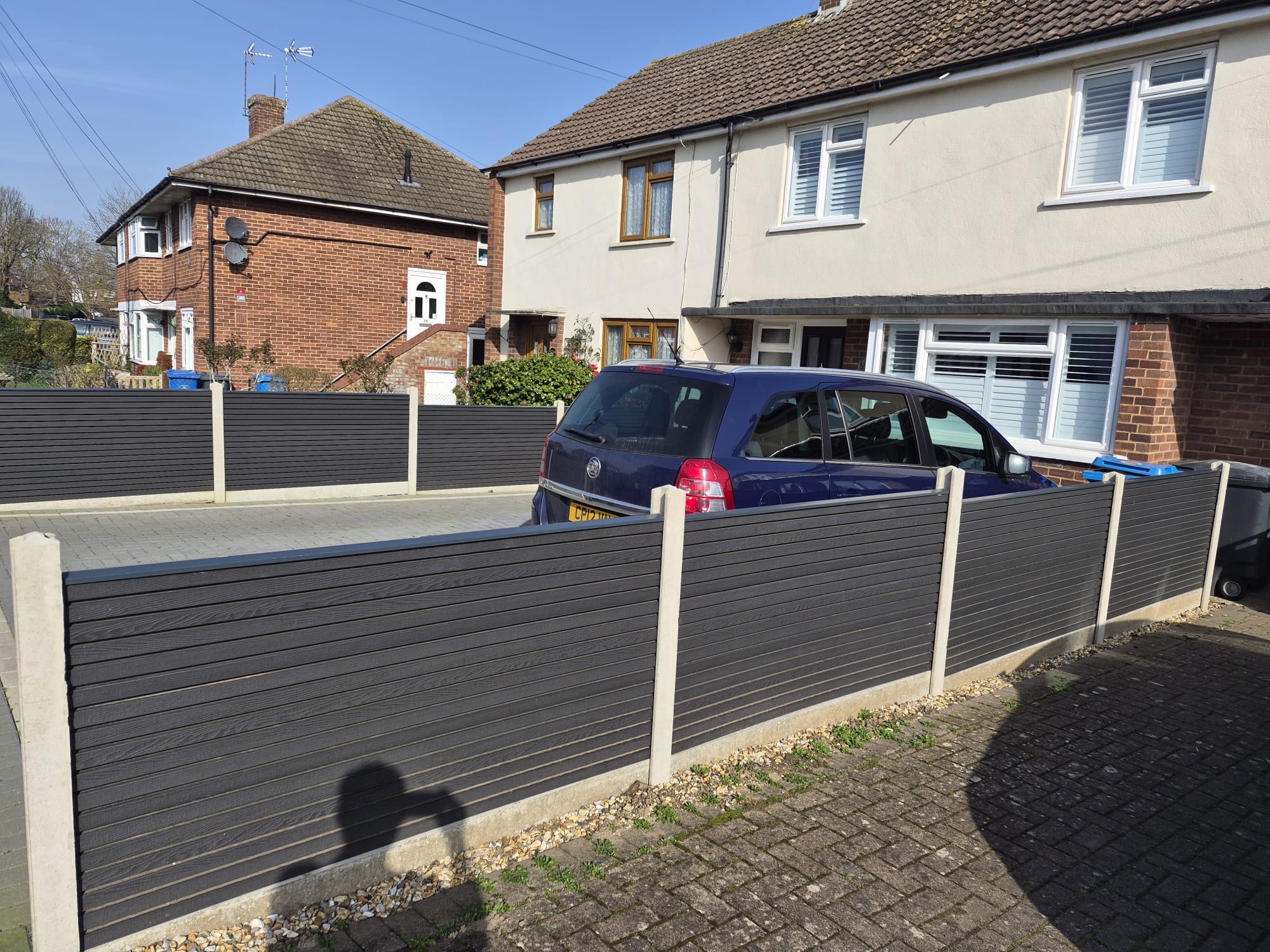 Heavy-duty timber boundary fencing — SJ Landscapes